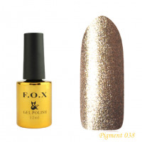 F.O.X gel-polish gold Pigment 038, 12 ml