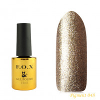 F.O.X gel-polish gold Pigment 048, 12 ml