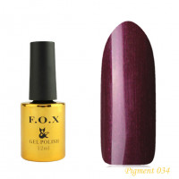 F.O.X gel-polish gold Pigment 034, 12 ml