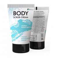 Скраб-крем с бел. минер. глиной бел. цвет. BODY Scrub-Cream Milv 150 мл.