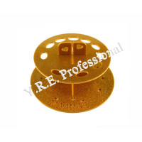 Подставка для кистей круглая золотая